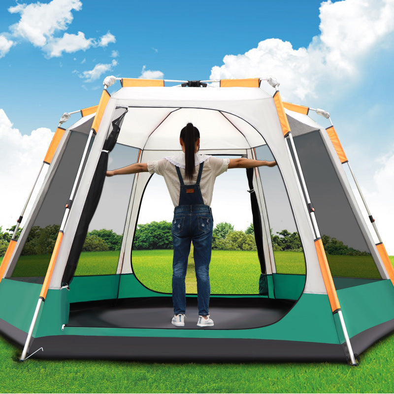Flag Village Outdoor 3-4-5-6 People Fully Automatic Camping Tent