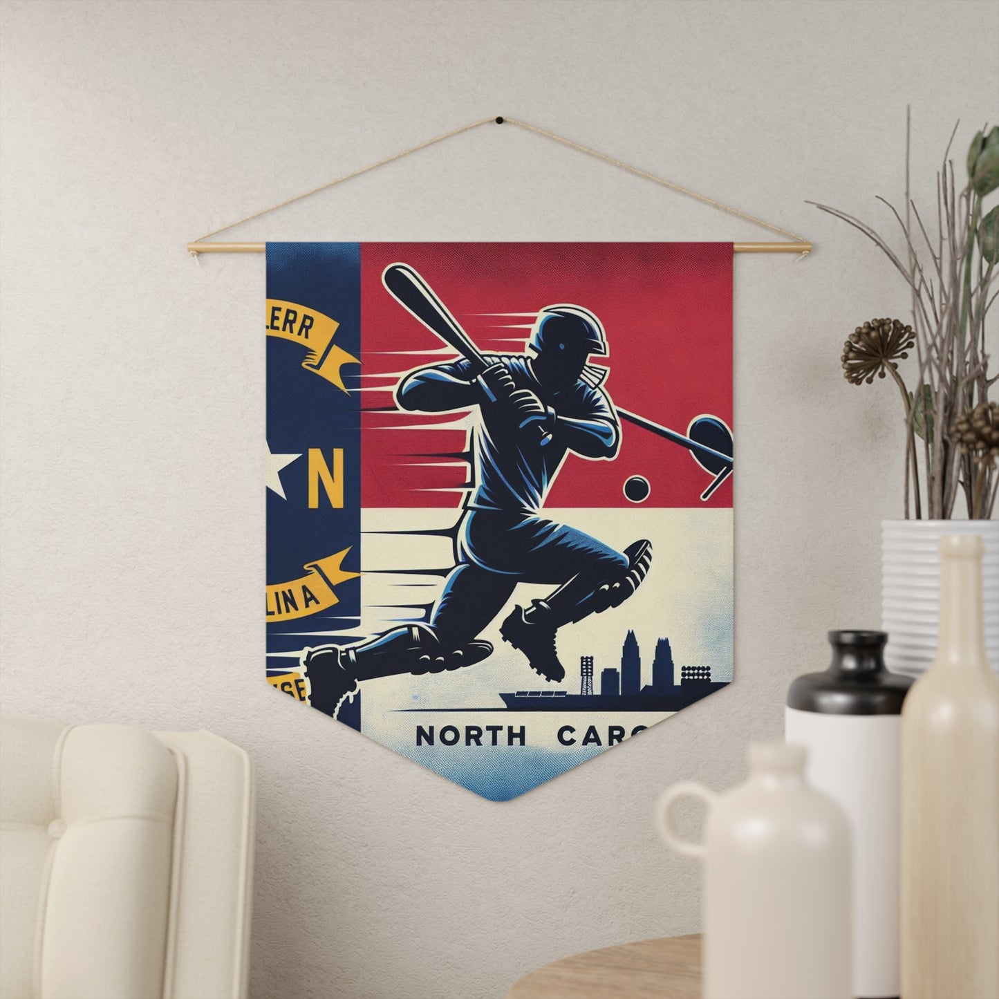 Flag Village North Carolina State Flag Pennant Sporting Home Wall decoration NC0001