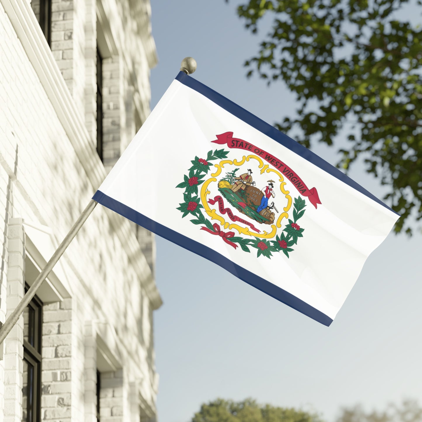 Flag Village USA West Virginia State Flag 18" x 12" / 36" x 24" / 60" x 36"