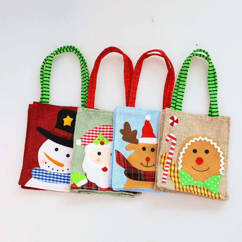 Flag Village Christmas felt cloth gift box non-woven bag