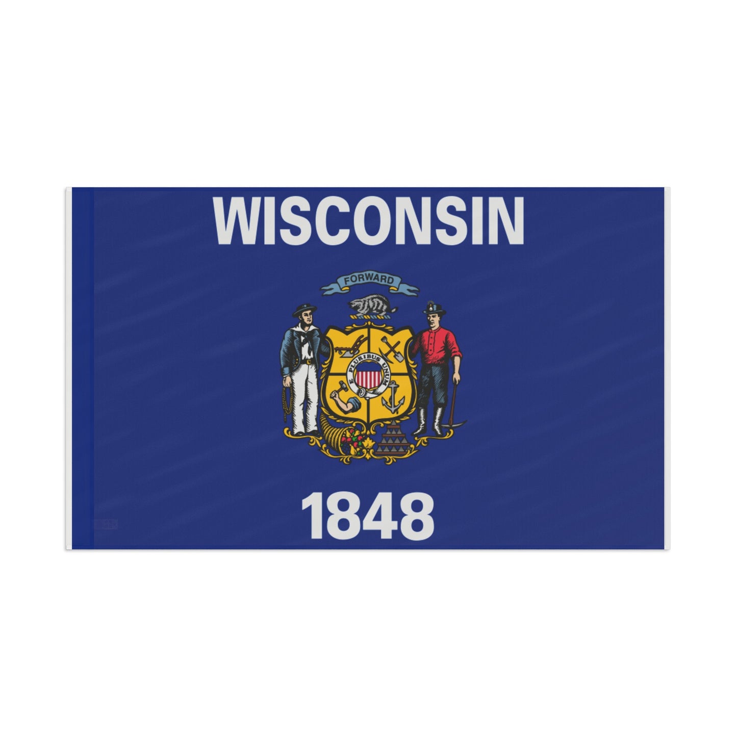 Flag Village USA Wisconsin State Flag 18" x 12" / 36" x 24" / 60" x 36"