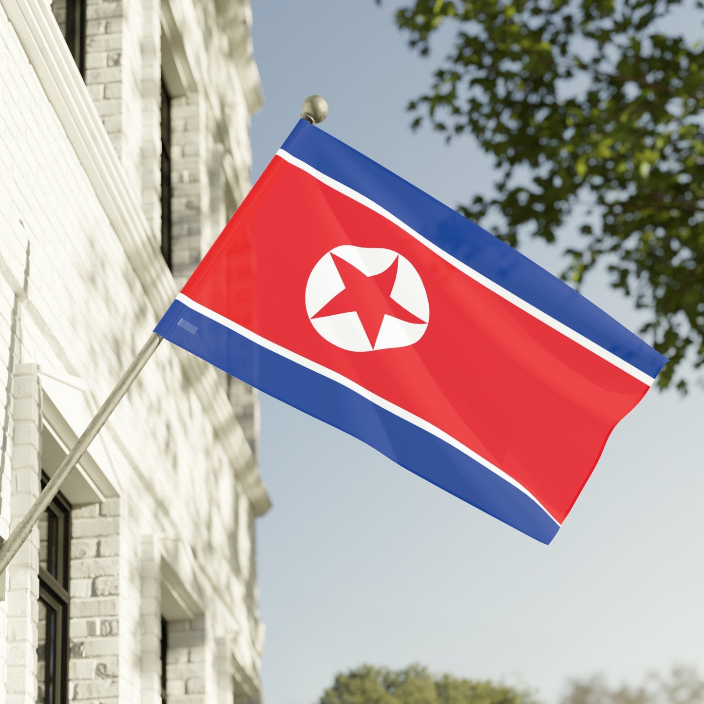 Flag Village North Korea Flag 18" x 12" / 36" x 24" / 60" x 36"
