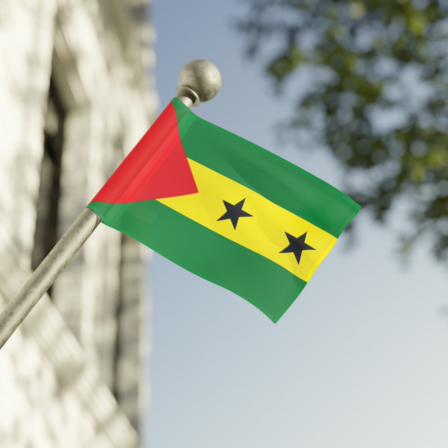 Flag Village Sao Tome And Principe 18" x 12" / 36" x 24" / 60" x 36"