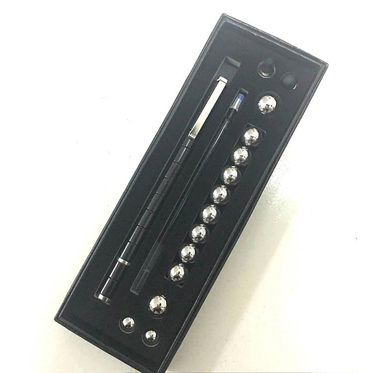 Flag Village Stress Reducer Relief Toys Gift Box funny black golden kits Fidget magnetic polar pen with stylus ball pen