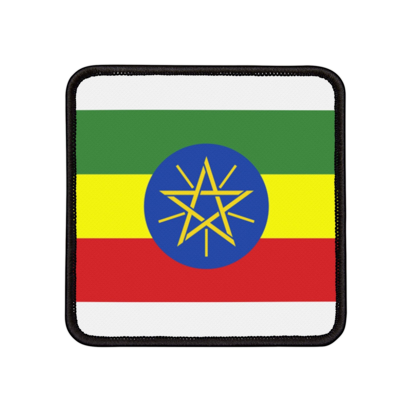 Flag Village Ethiopia Flag Embroidery Iron-On Patches