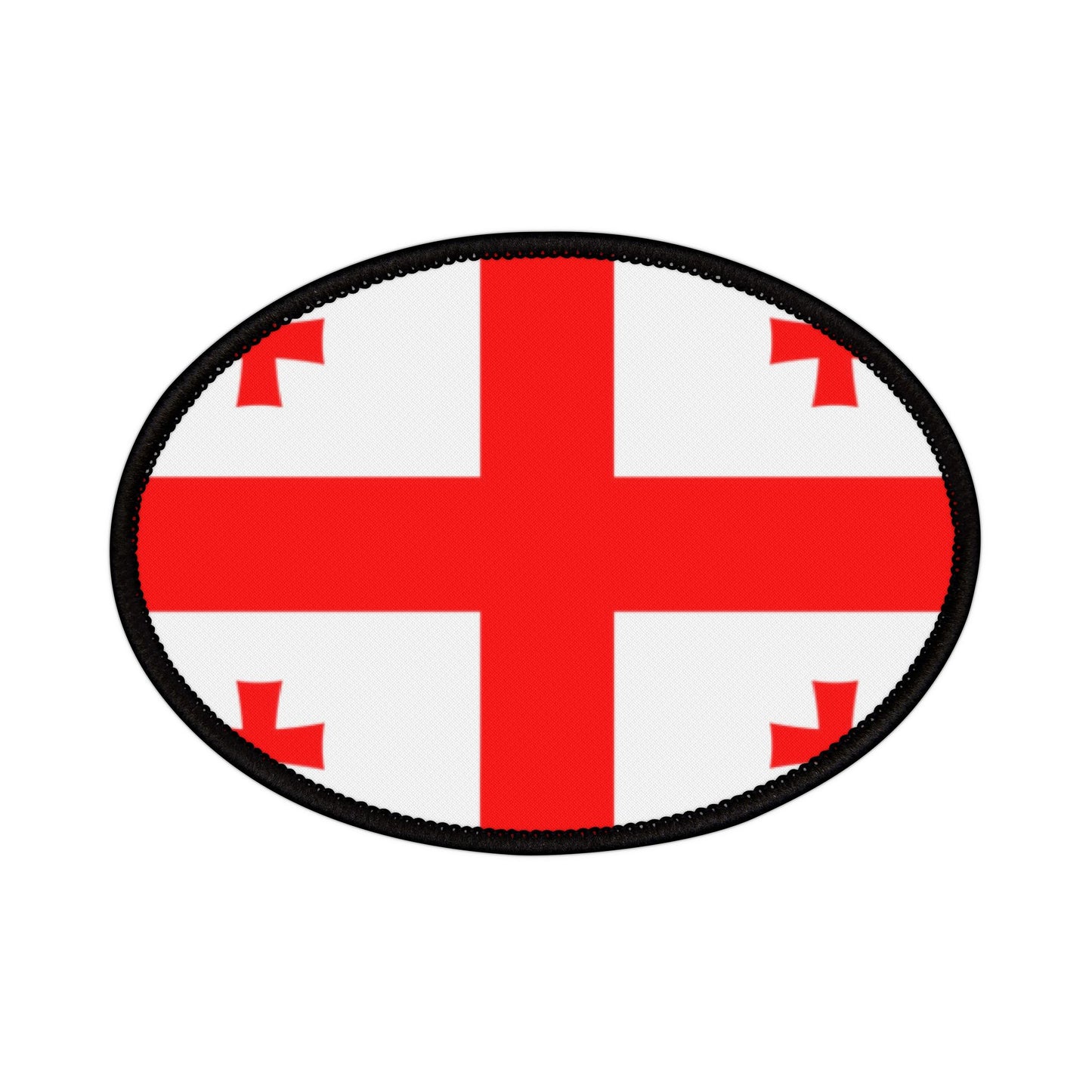 Flag Village Georgia Flag Embroidery Iron-On Patches