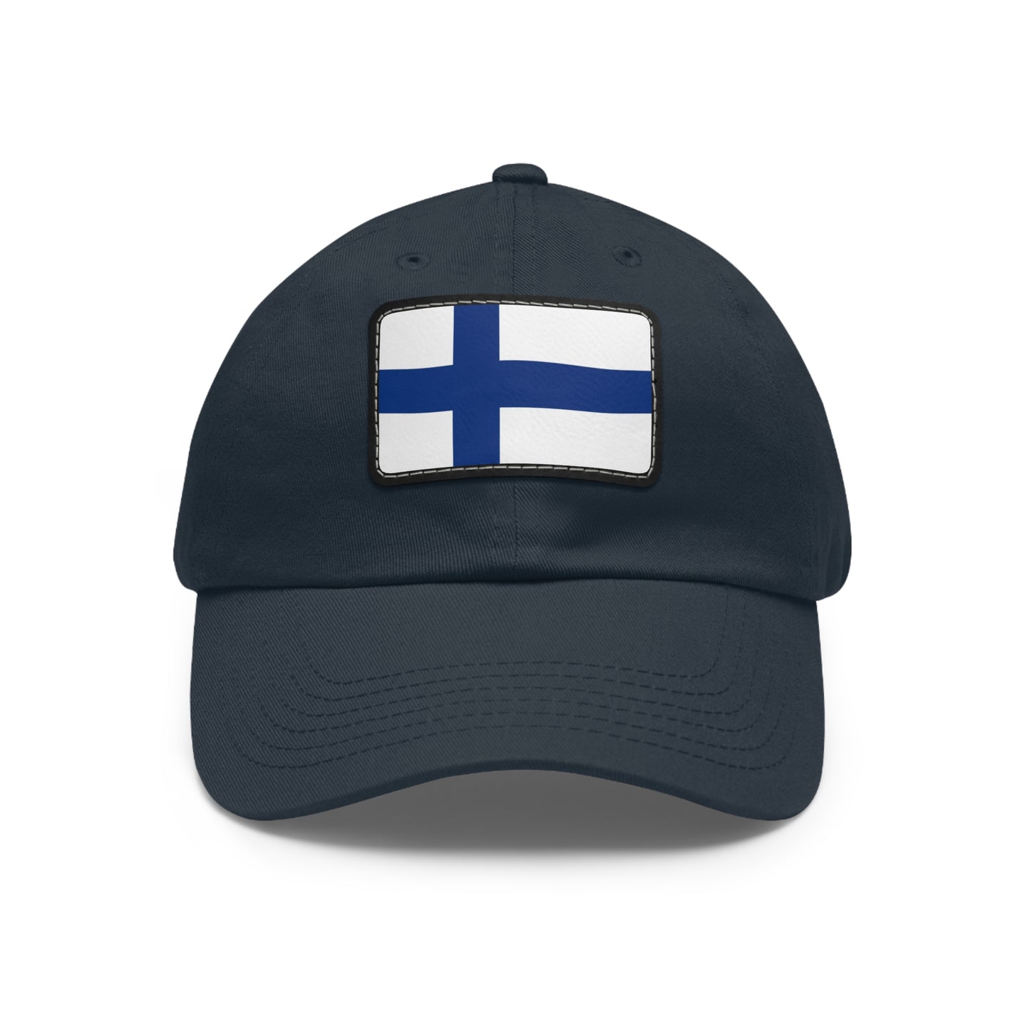 Flag Village Finland Flag Hat Cap with Leather Patch