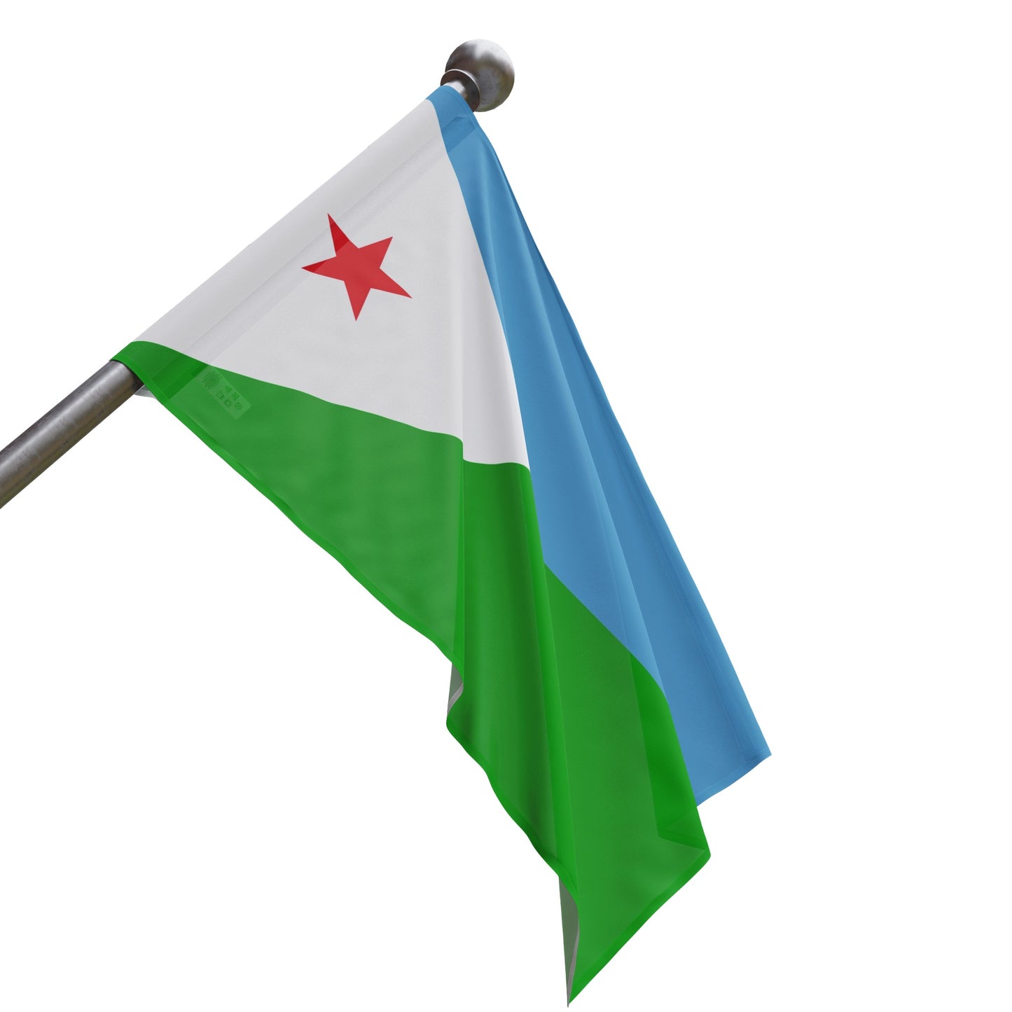 Flag Village Djibouti Flag 18" x 12" / 36" x 24" / 60" x 36"
