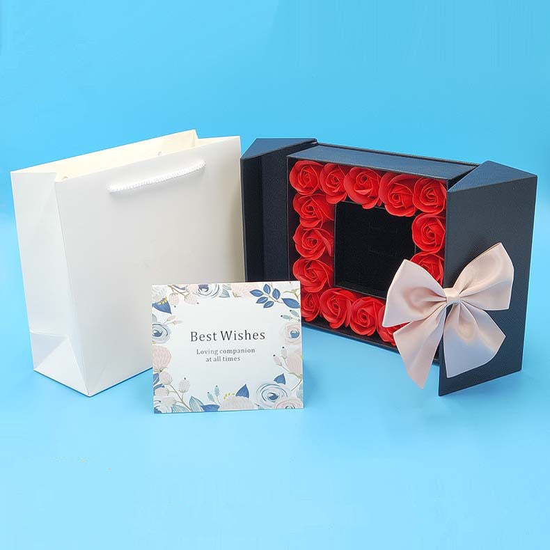 Flag Village Rose double door jewelry gift box necklace box
