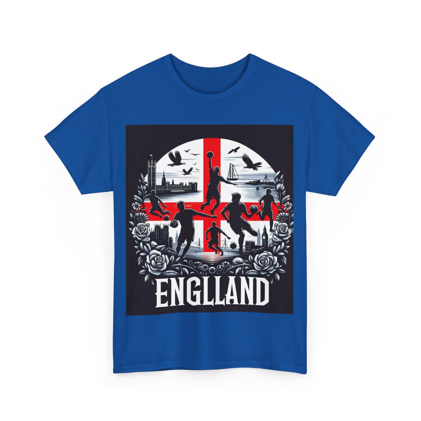 Flag Village England Sporting Flag T-SHIRT Heavy Cotton Tee GBR0010