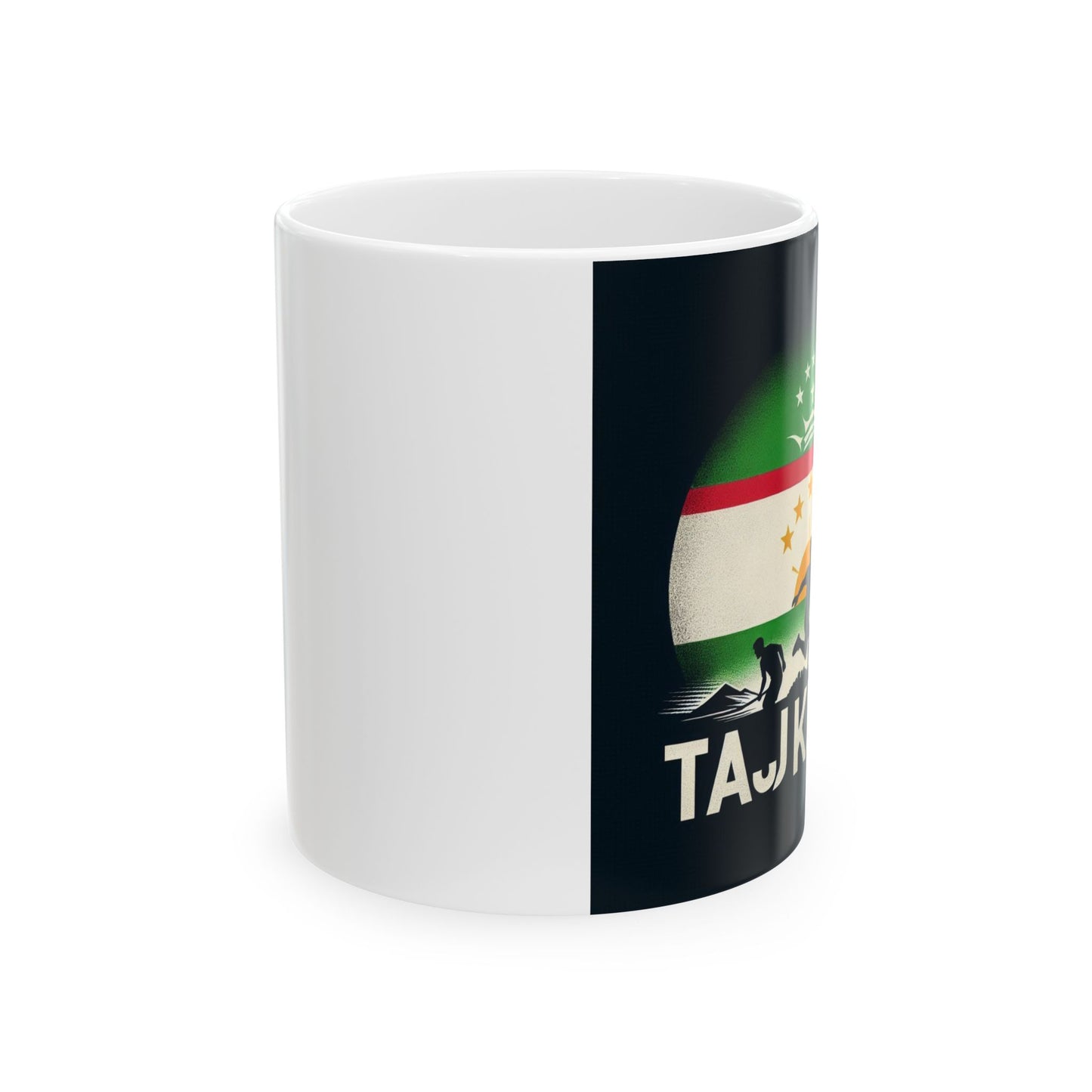 Flag Village Tajikistan Sporting Flag Ceramic Coffee Mug 11oz TJK0002