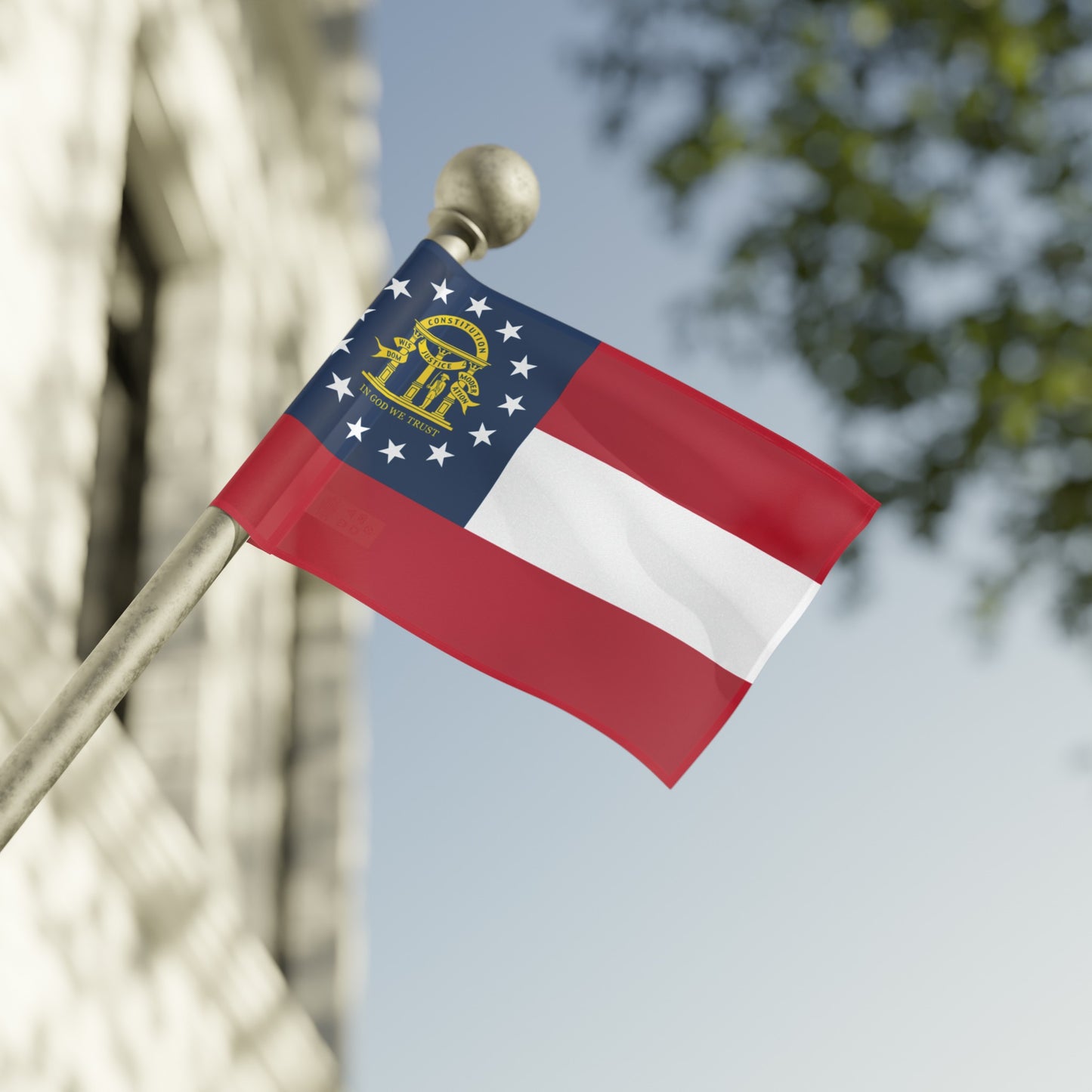 Flag Village USA Georgia State Flag 18" x 12" / 36" x 24" / 60" x 36"