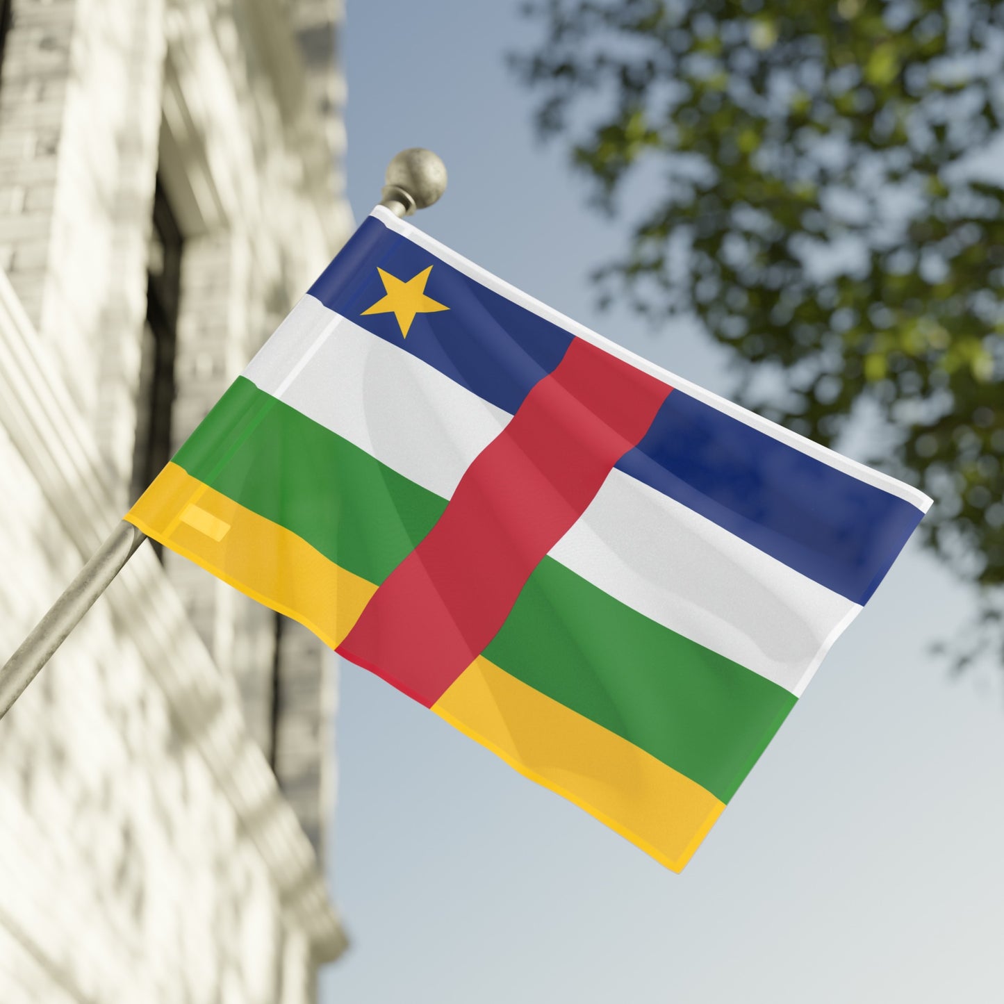 Flag Village Central African Republic Flag 18" x 12" / 36" x 24" / 60" x 36"