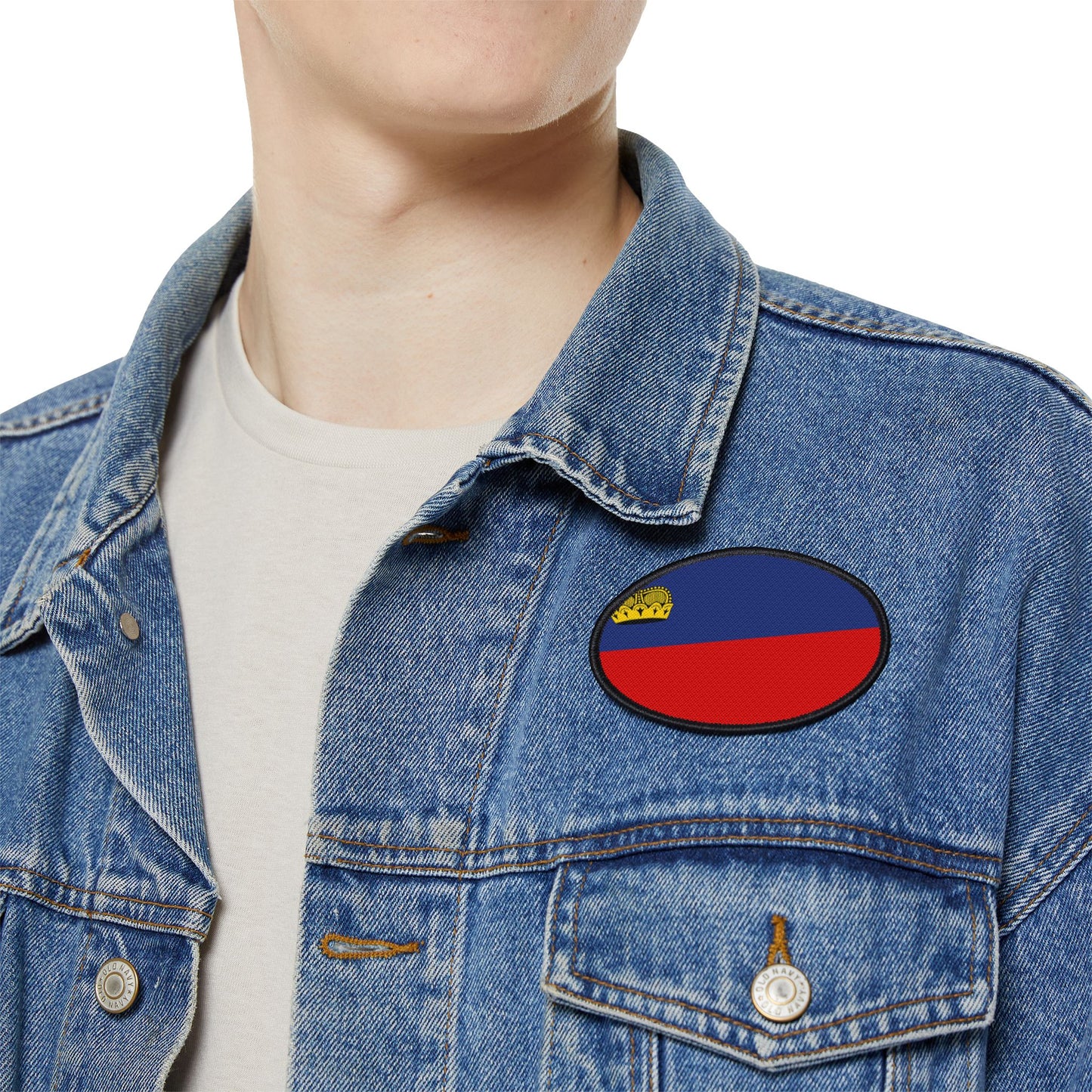 Flag Village Liechtenstein Flag Embroidery Iron-On Patches