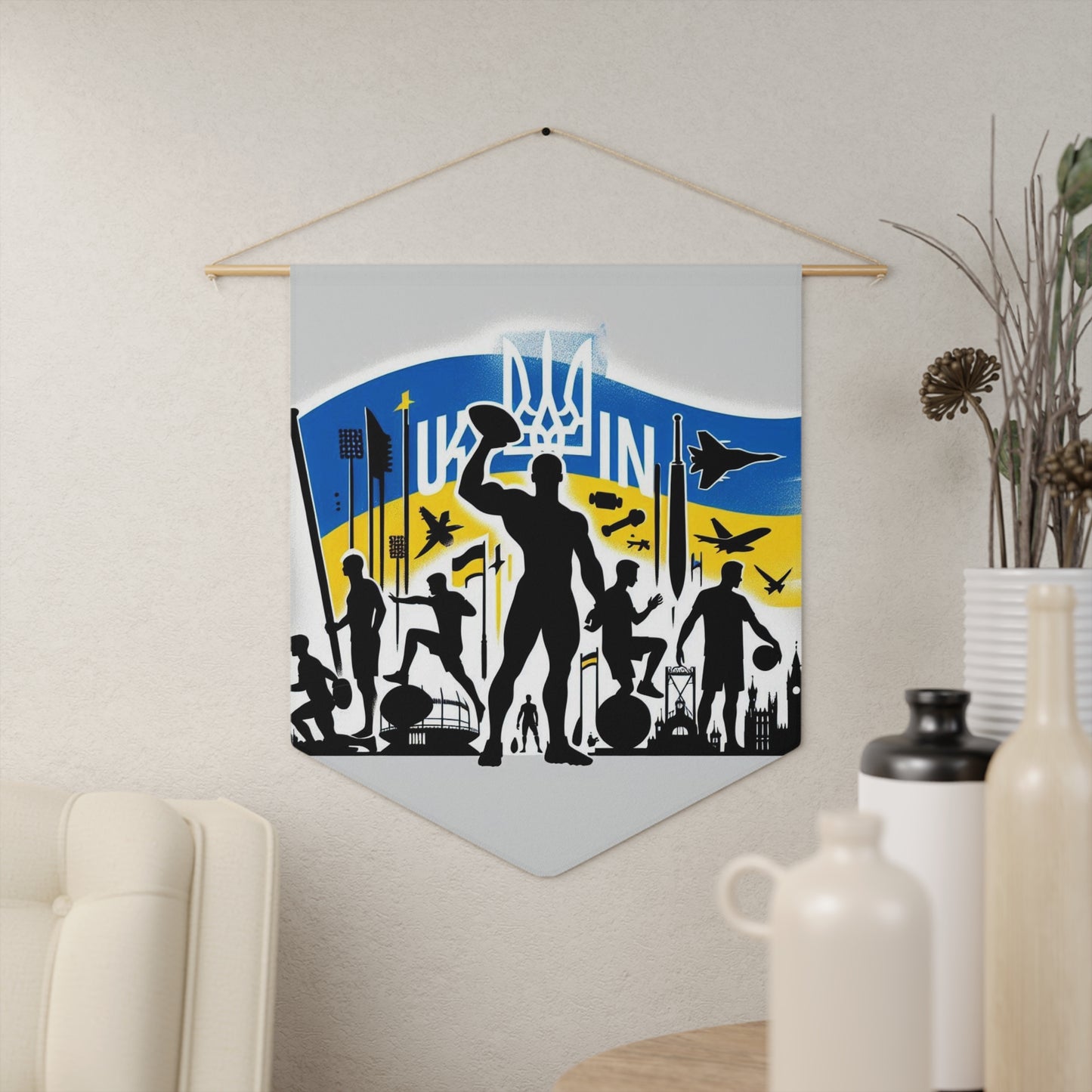 Flag Village Ukraine Flag Pennant Sporting Home Wall decoration UKR0001