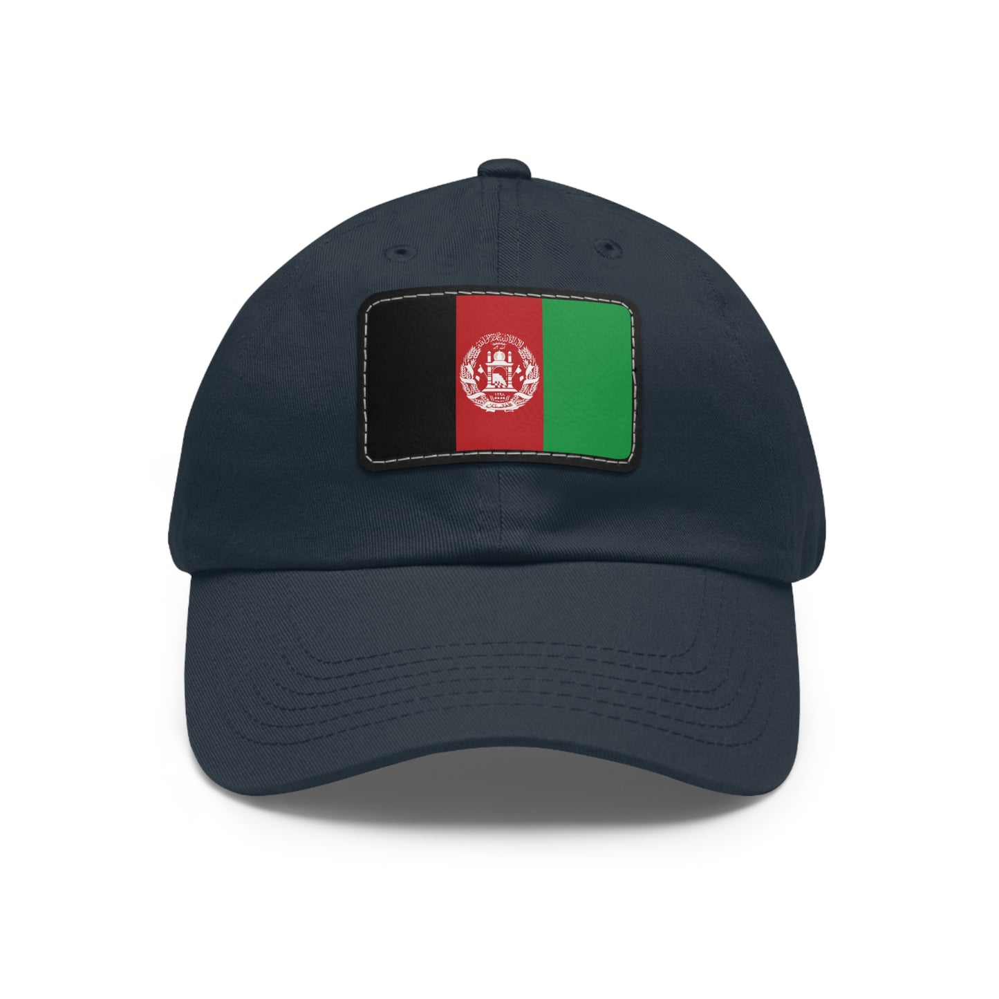 Flag Village Afghanistan Flag Hat Cap with Leather Patch