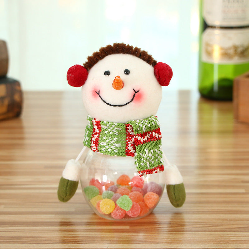 Flag Village Christmas Candy Jar Children Kids Storage Bottle Santa Bag Christmas Sweet Box Gift Chocolate Candy Box Natale Decorazioni