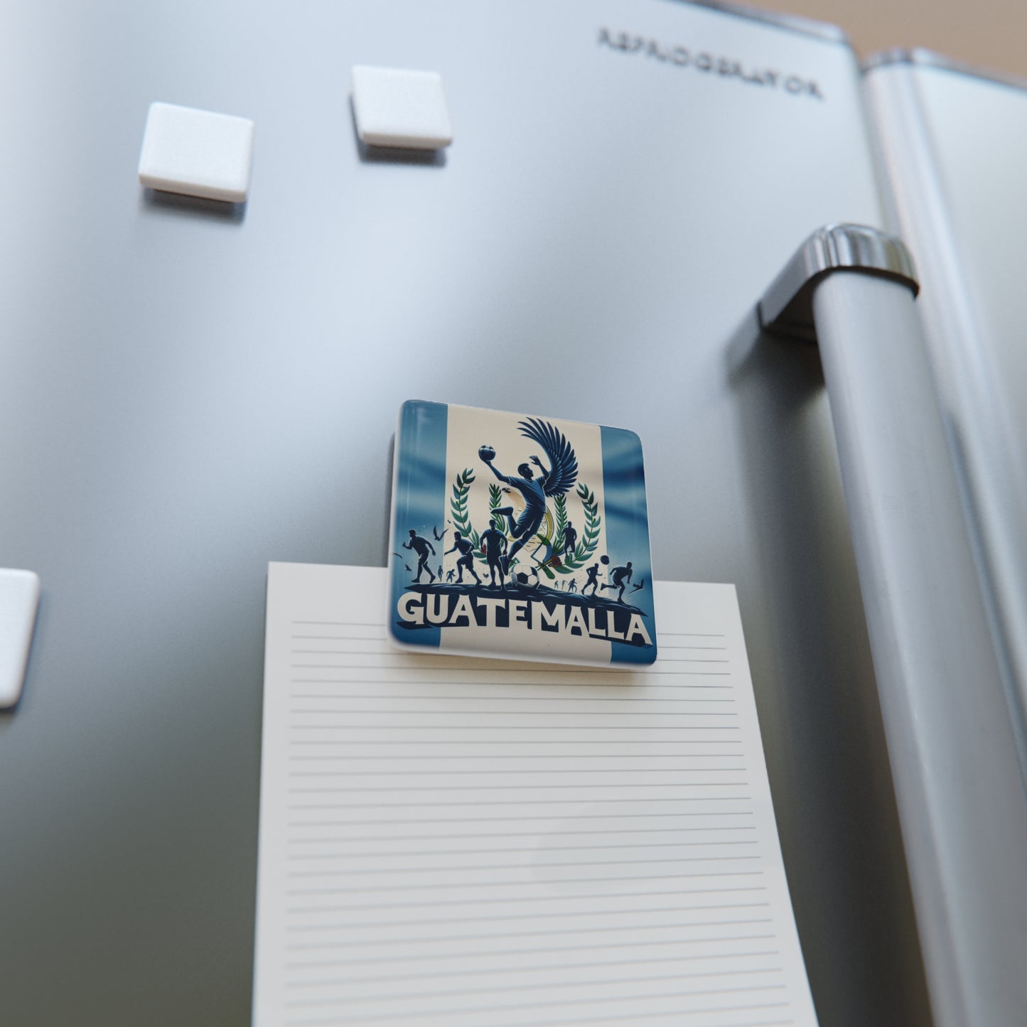 Flag Village Guatemala Flag Sporting Porcelain Magnet, Square GTM0006