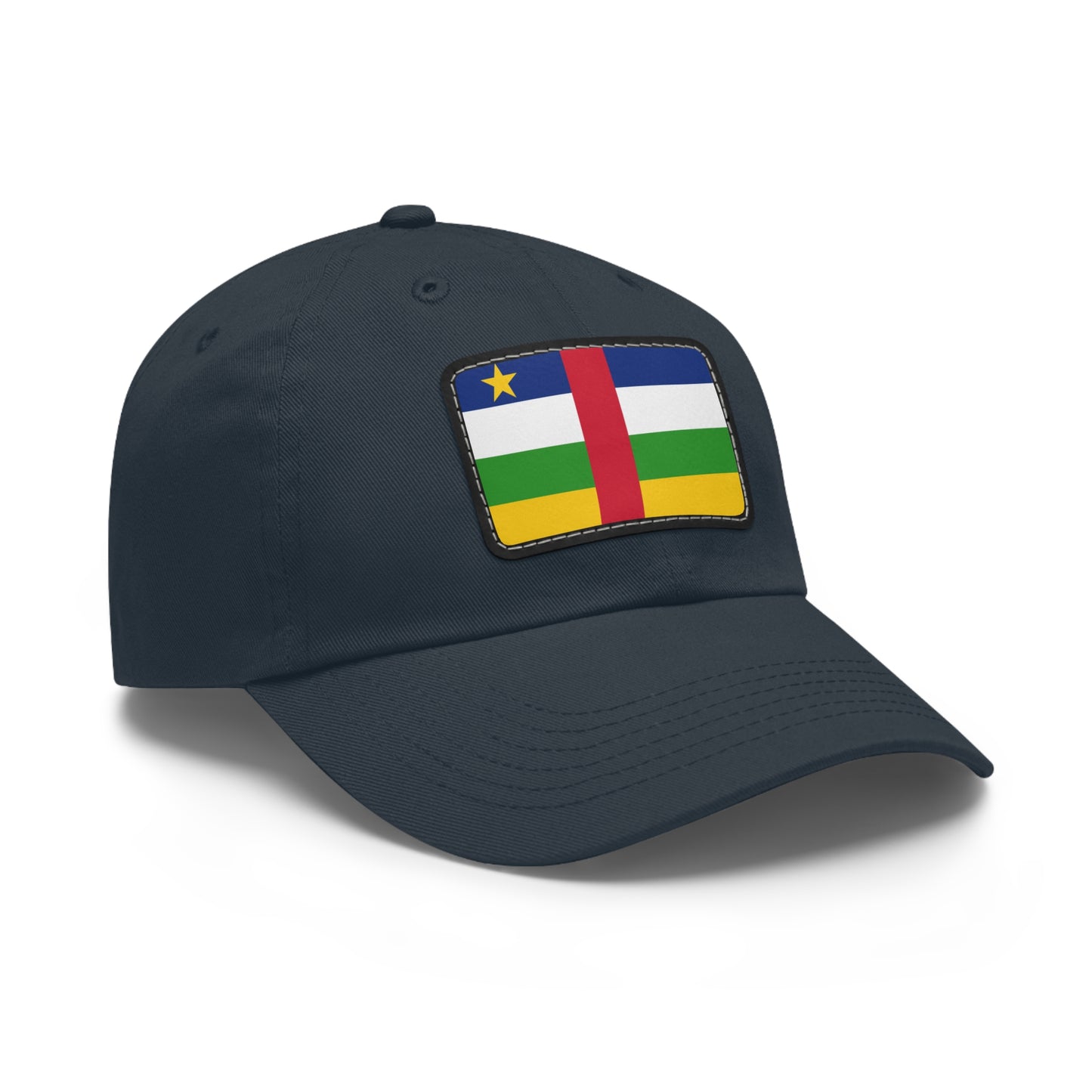 Flag Village Central African Republic Flag Hat Cap with Leather Patch