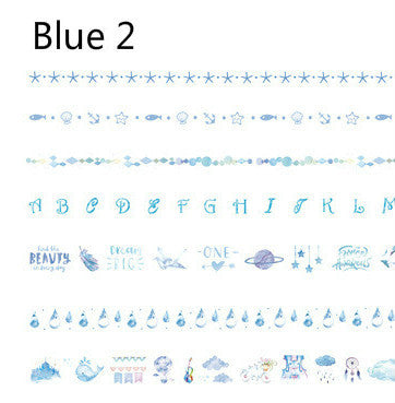 Flag Village Gift box tape set Luyu series DIY daily material stickers