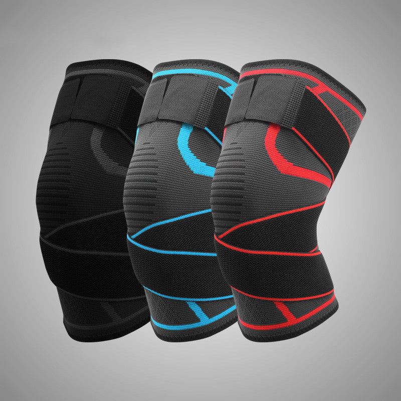 Flag Village Outdoor sports compression horoscope cross strap knee pads