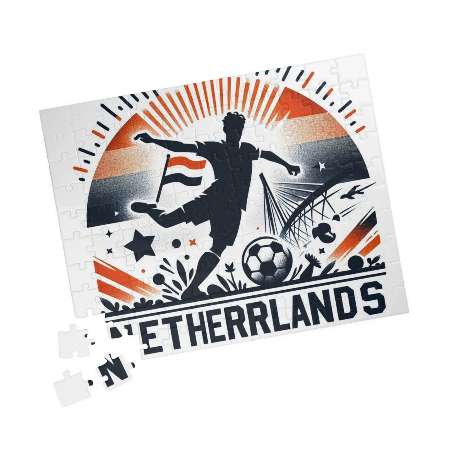 Flag Village Netherlands Sporting Flag Puzzle (110, 252, 520, 1014-piece) NLD0005