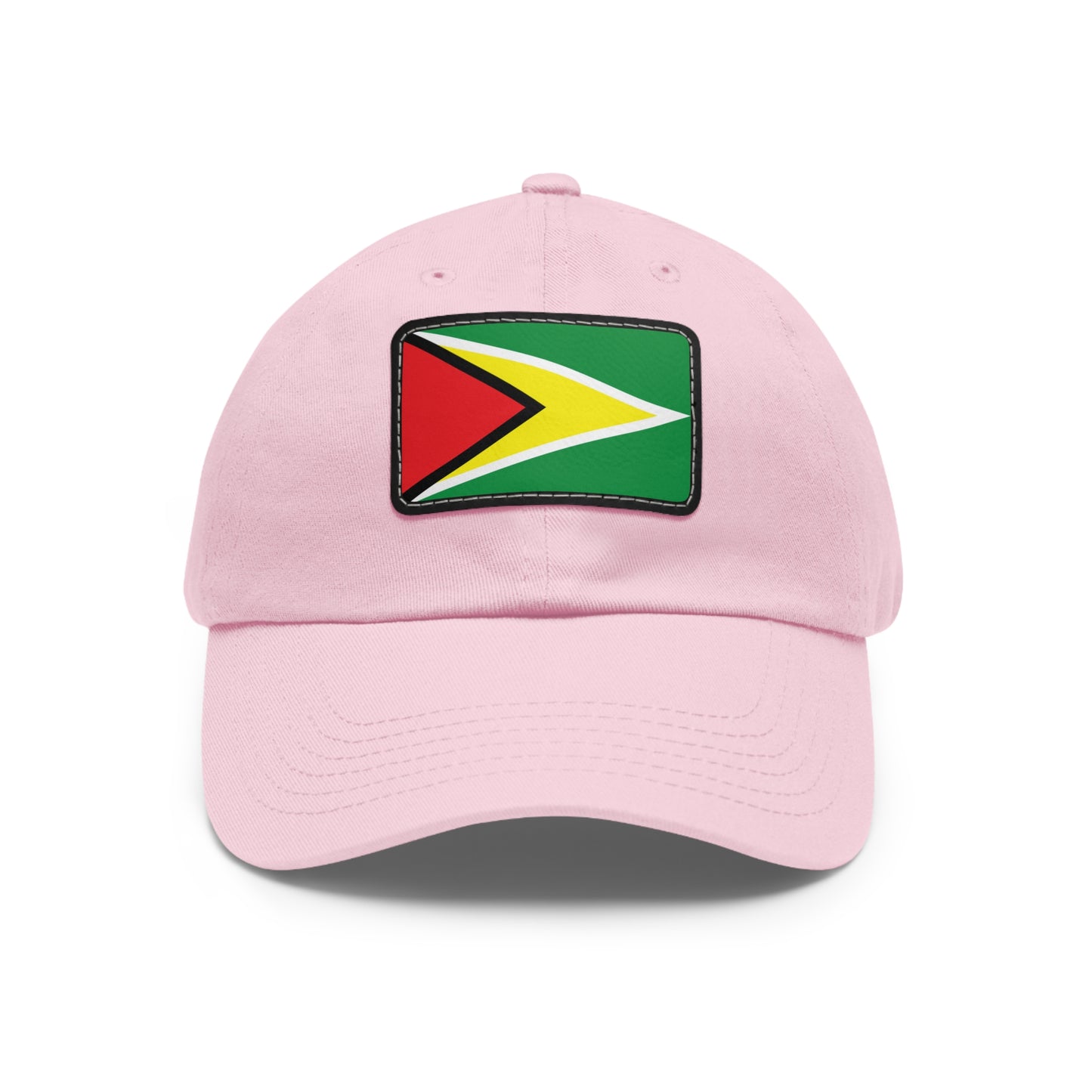 Flag Village Guyana Flag Hat Cap with Leather Patch