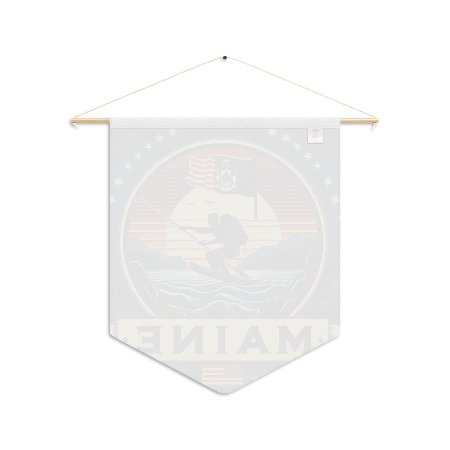 Flag Village Maine State Flag Pennant Sporting Home Wall decoration ME0002
