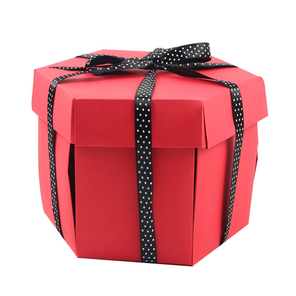 Flag Village New Hexagonal Surprise Explosion Box Gift Packaging