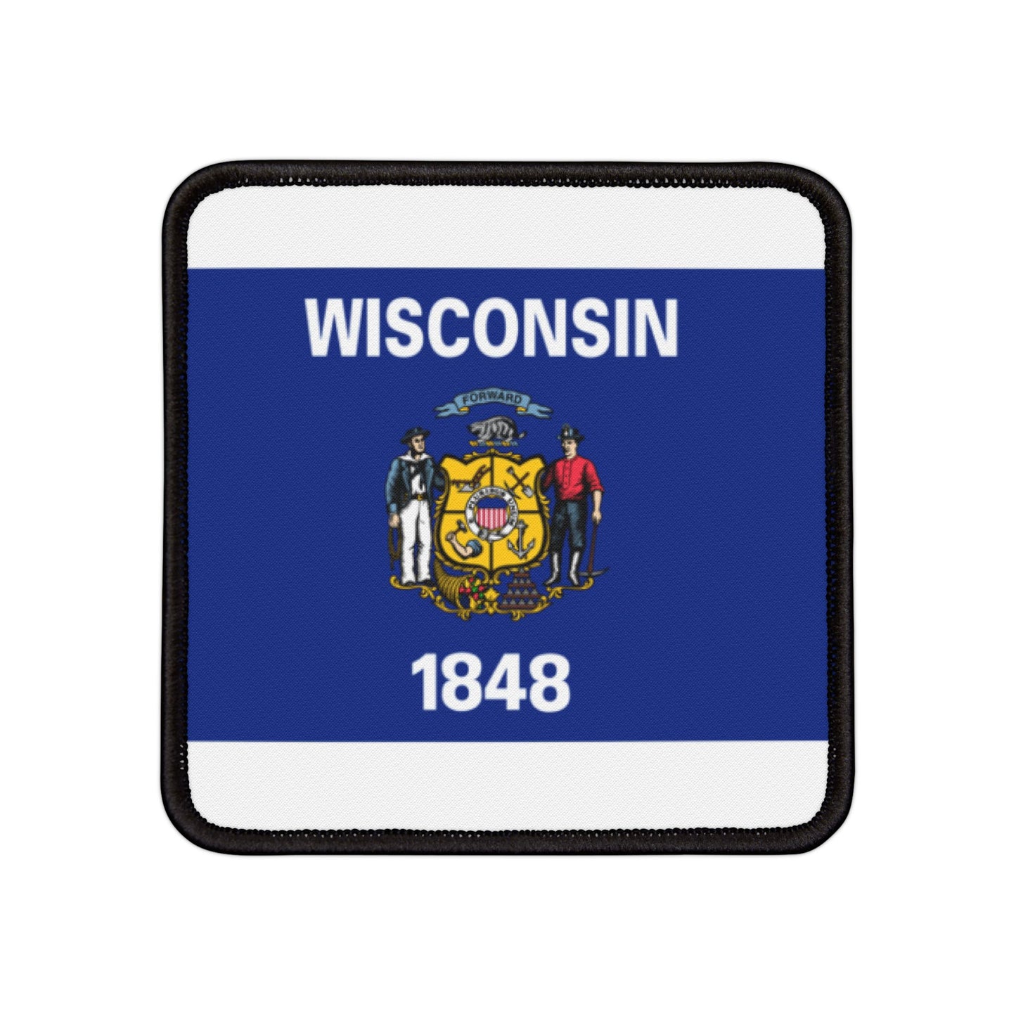 Flag Village Wisconsin State Flag Embroidery Iron-On Patches