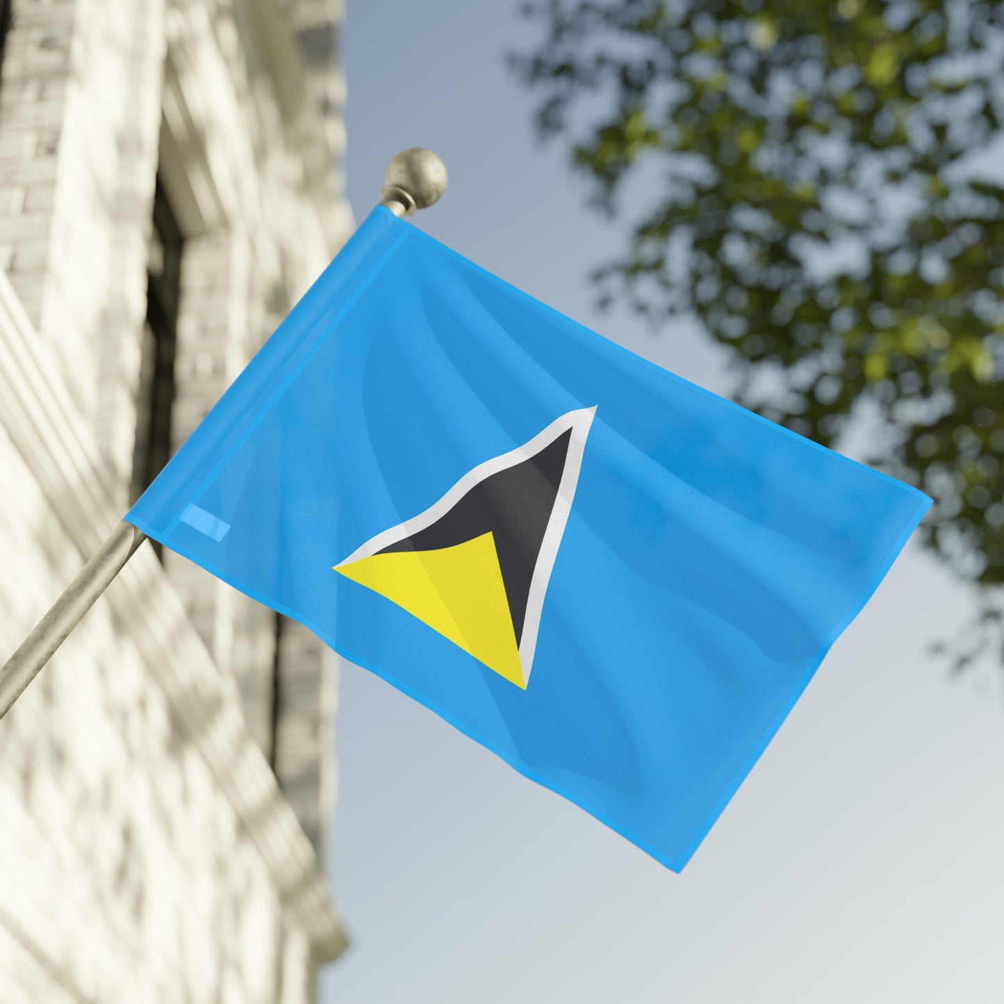 Flag Village Saint Lucia Flag 18" x 12" / 36" x 24" / 60" x 36"