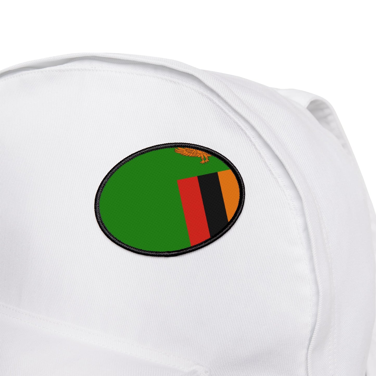 Flag Village Zambia Flag Embroidery Iron-On Patches