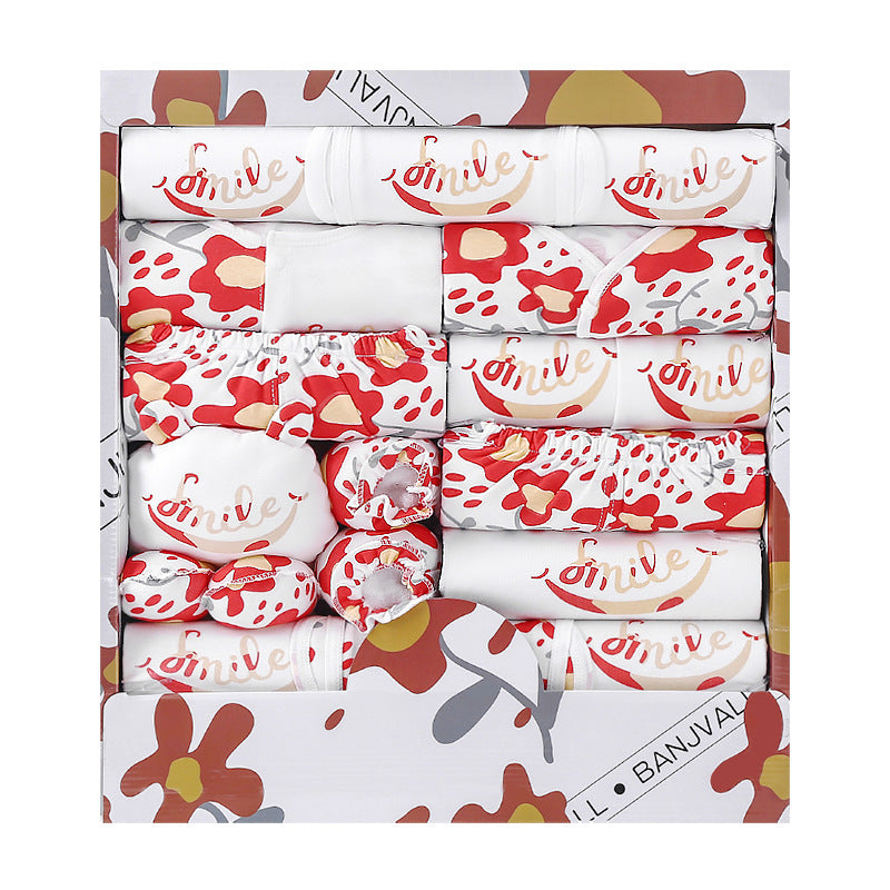 Flag Village 18 Piece Cotton Newborn Clothes Gift Box Set