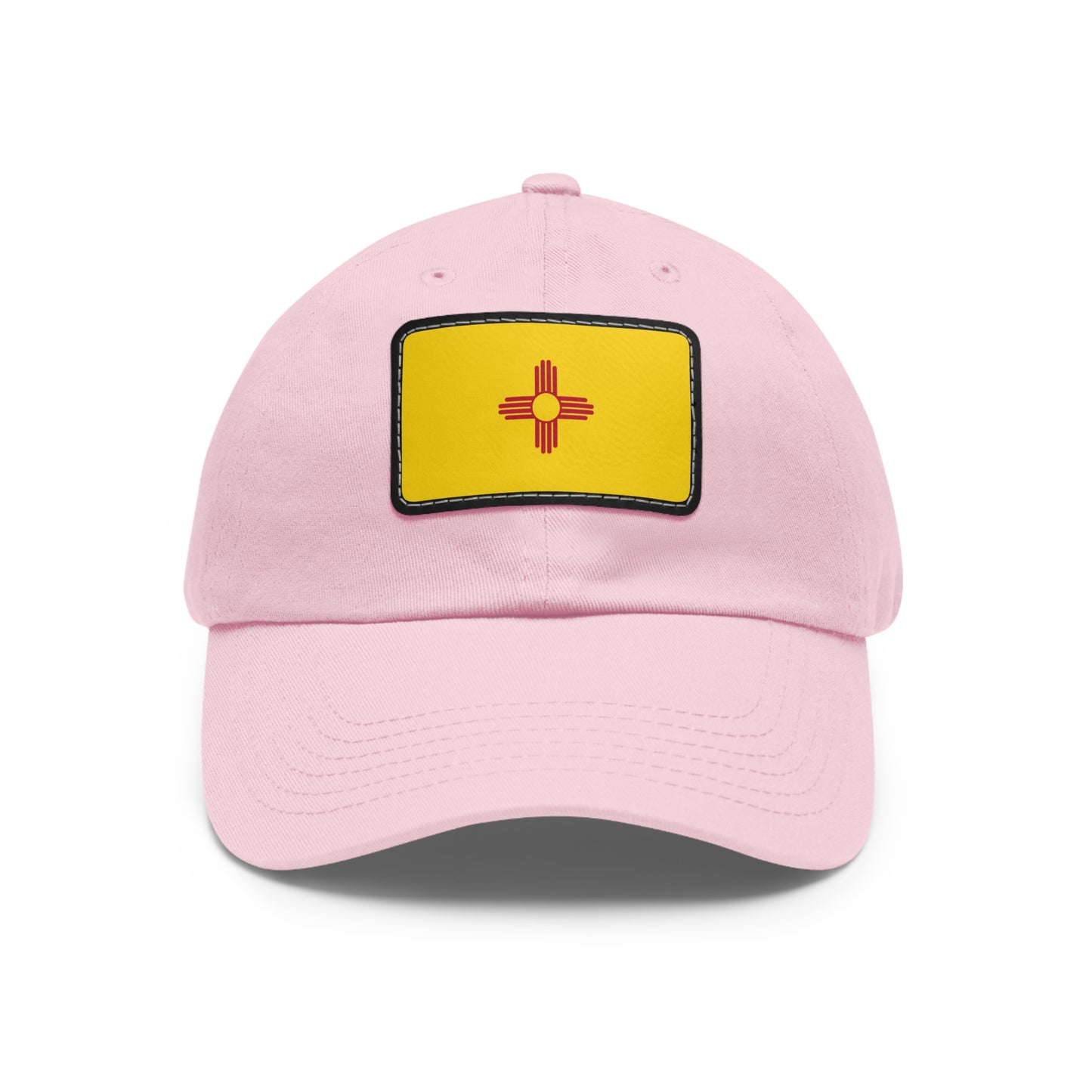 Flag Village USA New Mexico State Flag Hat Cap with Leather Patch