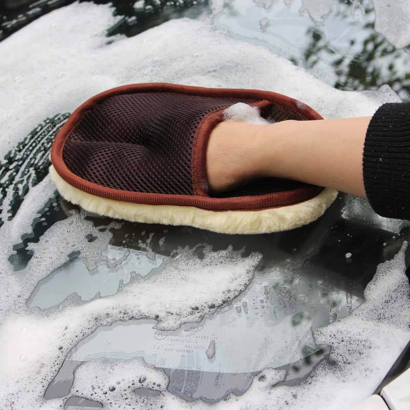 Flag Village Auto Tools Car type soft hair car wash cleaning gloves car motorcycle car wash car care cleaning tools