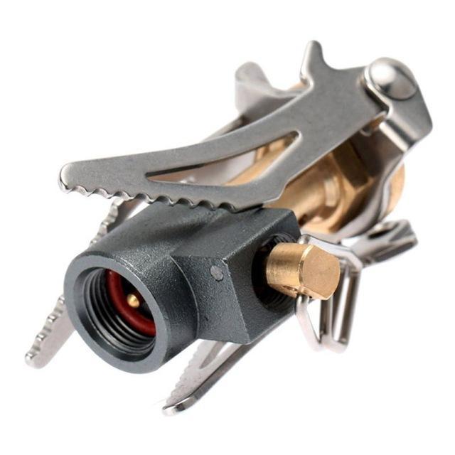 Flag Village Portable Folding Mini Camping Stove Outdoor Gas Stove Survival Furnace Stove 3000W Pocket Picnic Cooking Gas