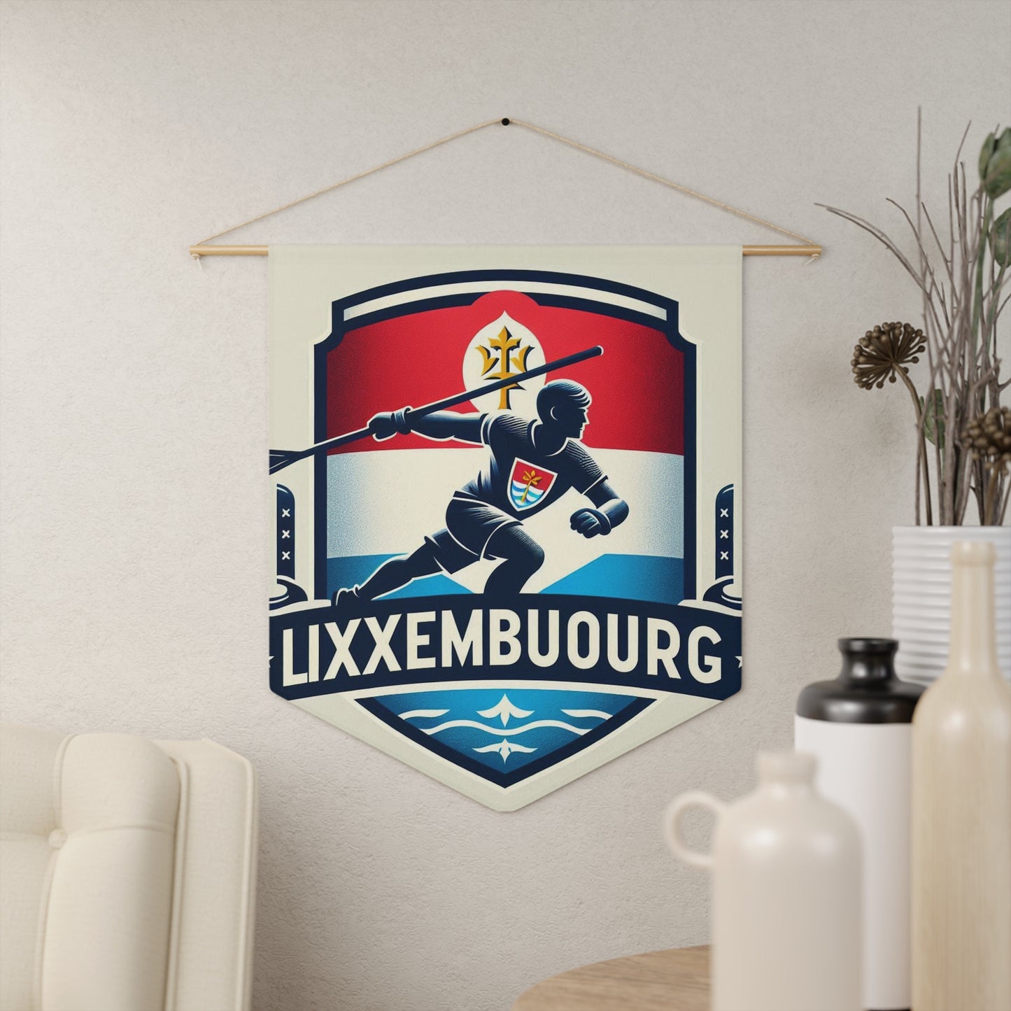 Flag Village Luxembourg Flag Pennant Sporting Home Wall decoration LUX0001