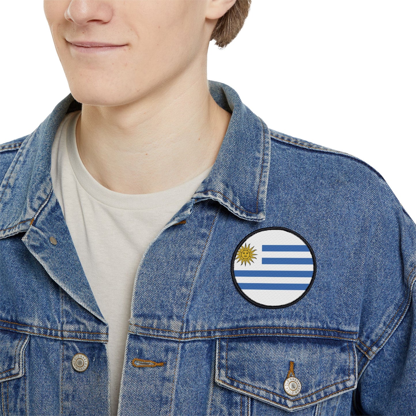Flag Village Uruguay Flag Embroidery Iron-On Patches