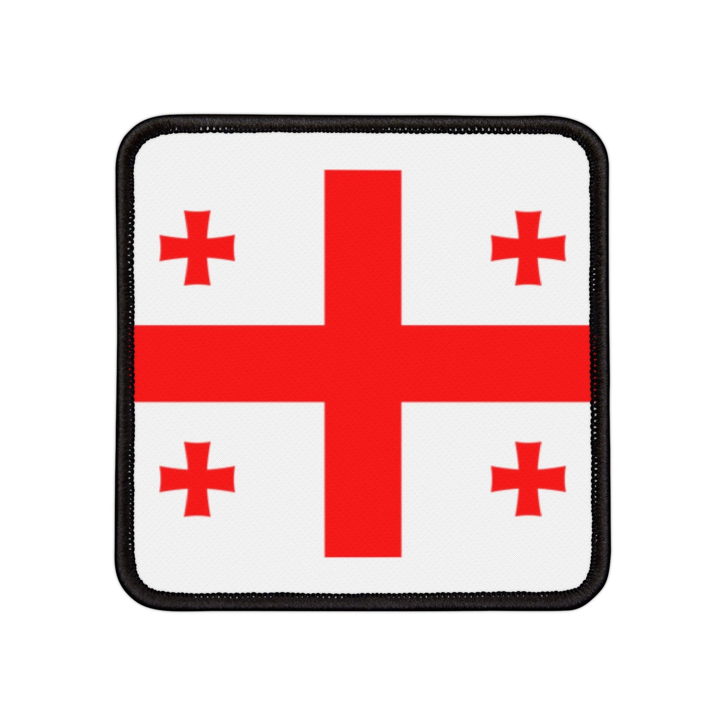 Flag Village Georgia Flag Embroidery Iron-On Patches