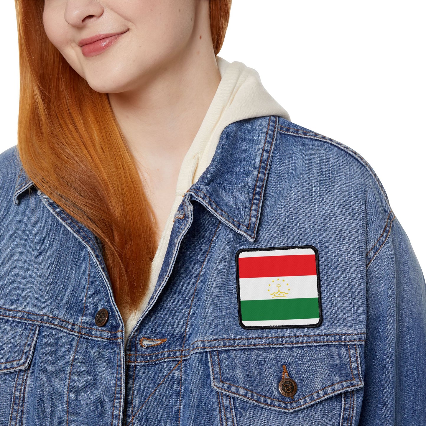 Flag Village Tajikistan Flag Embroidery Iron-On Patches