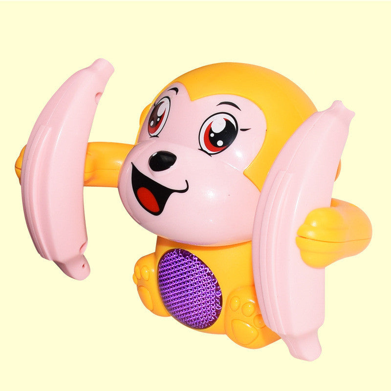 Flag Village Baby Toys Electric Tumbling Monkey Light Music Puzzle Sound Tipping Monkey Kids Toys Early Educational Toys For Children Gifts