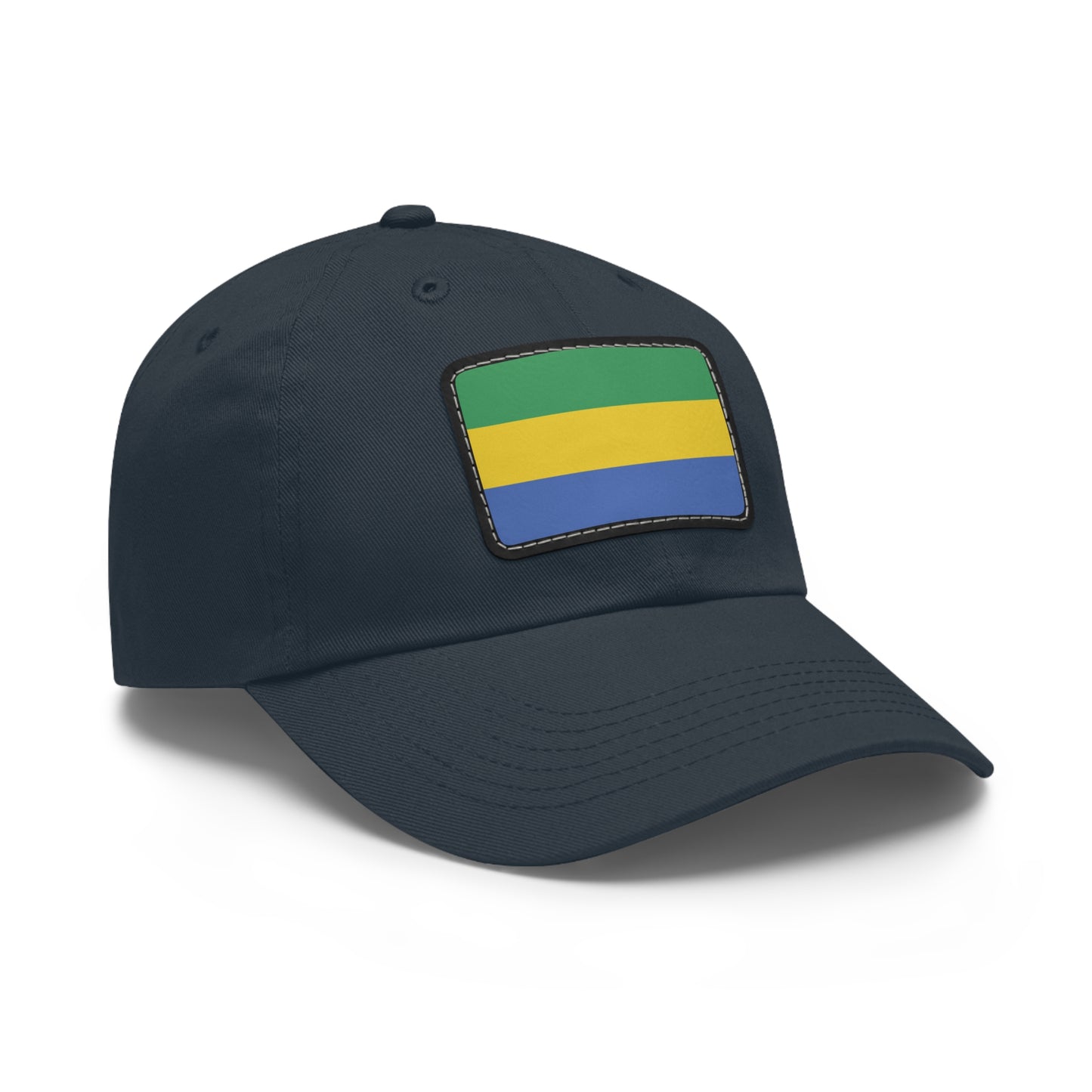 Flag Village Gabon Flag Hat Cap with Leather Patch