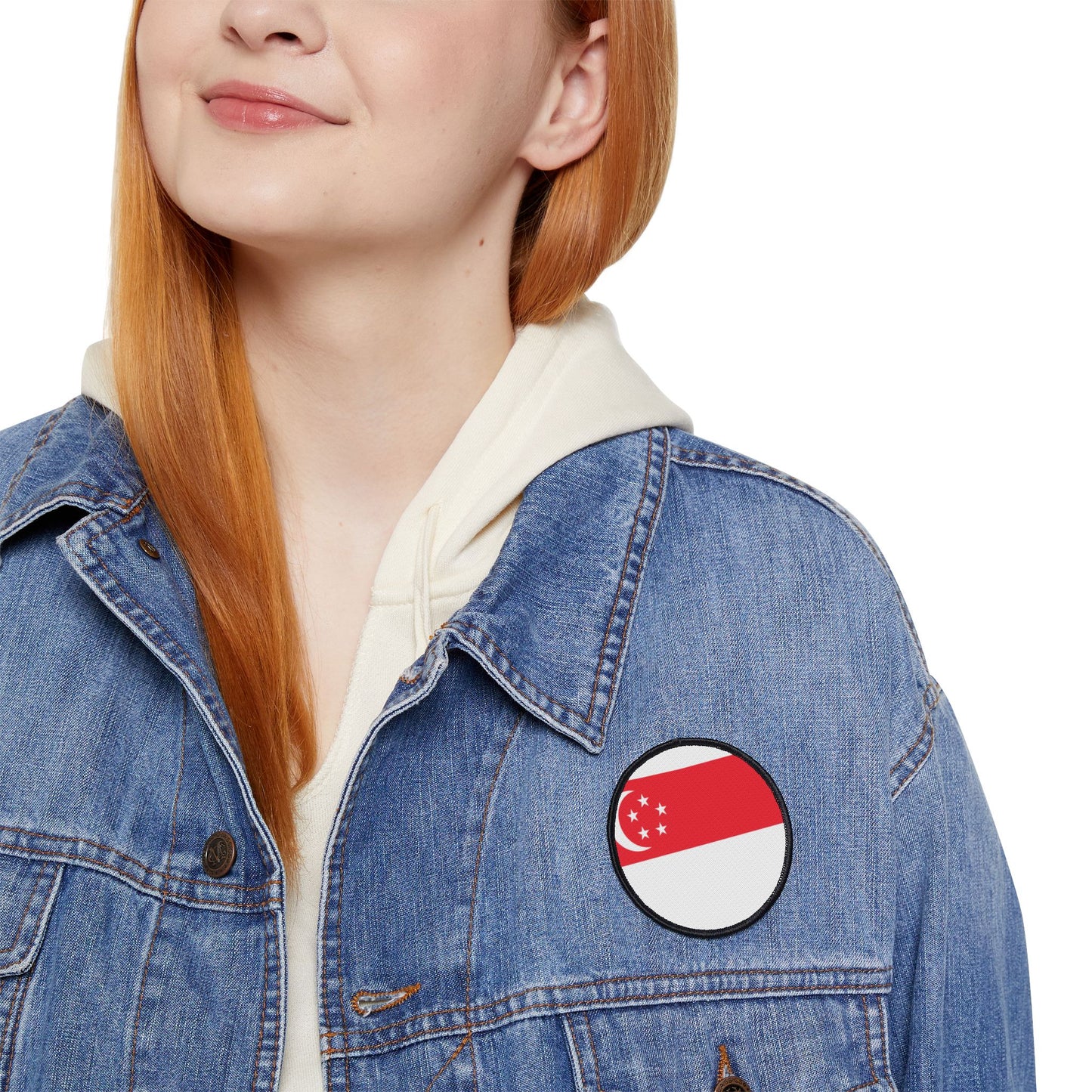 Flag Village Singapore Flag Embroidery Iron-On Patches