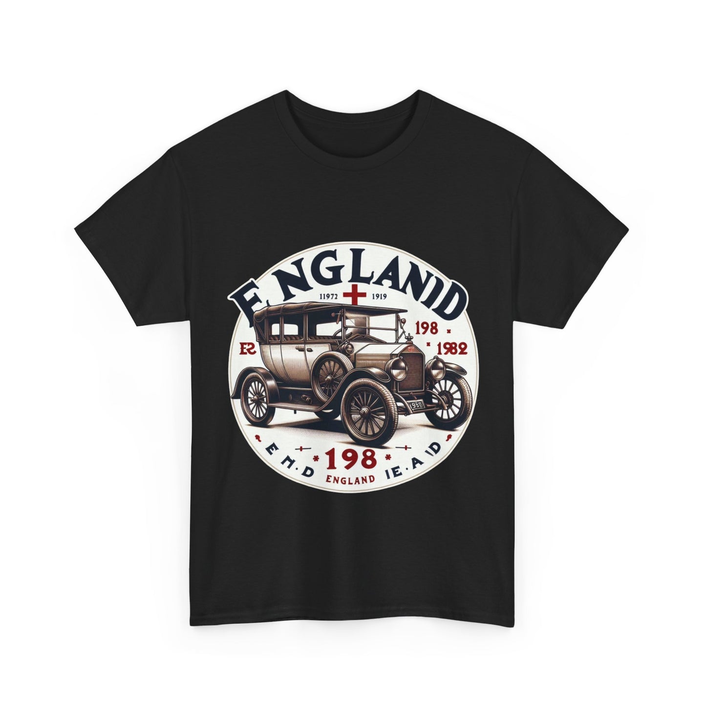 Flag Village UK Vintage Car Flag T-SHIRT Heavy Cotton Tee UK0019