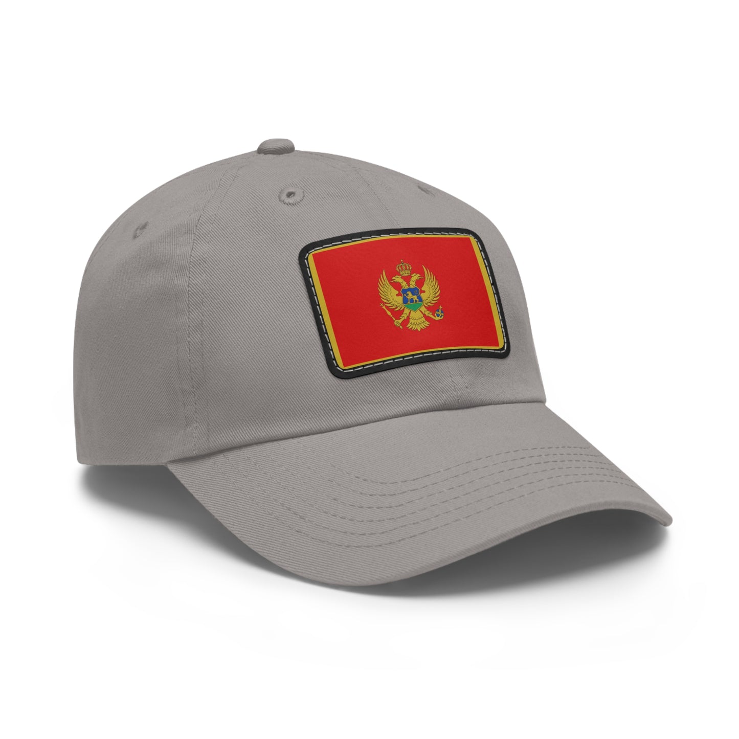 Flag Village Montenegro Flag Hat Cap with Leather Patch