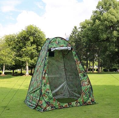 Flag Village Portable Privacy Shower Toilet Automatic Camping Tent UV Function Travel Camping Tent Outdoor Dressing Beach Sun Shelte