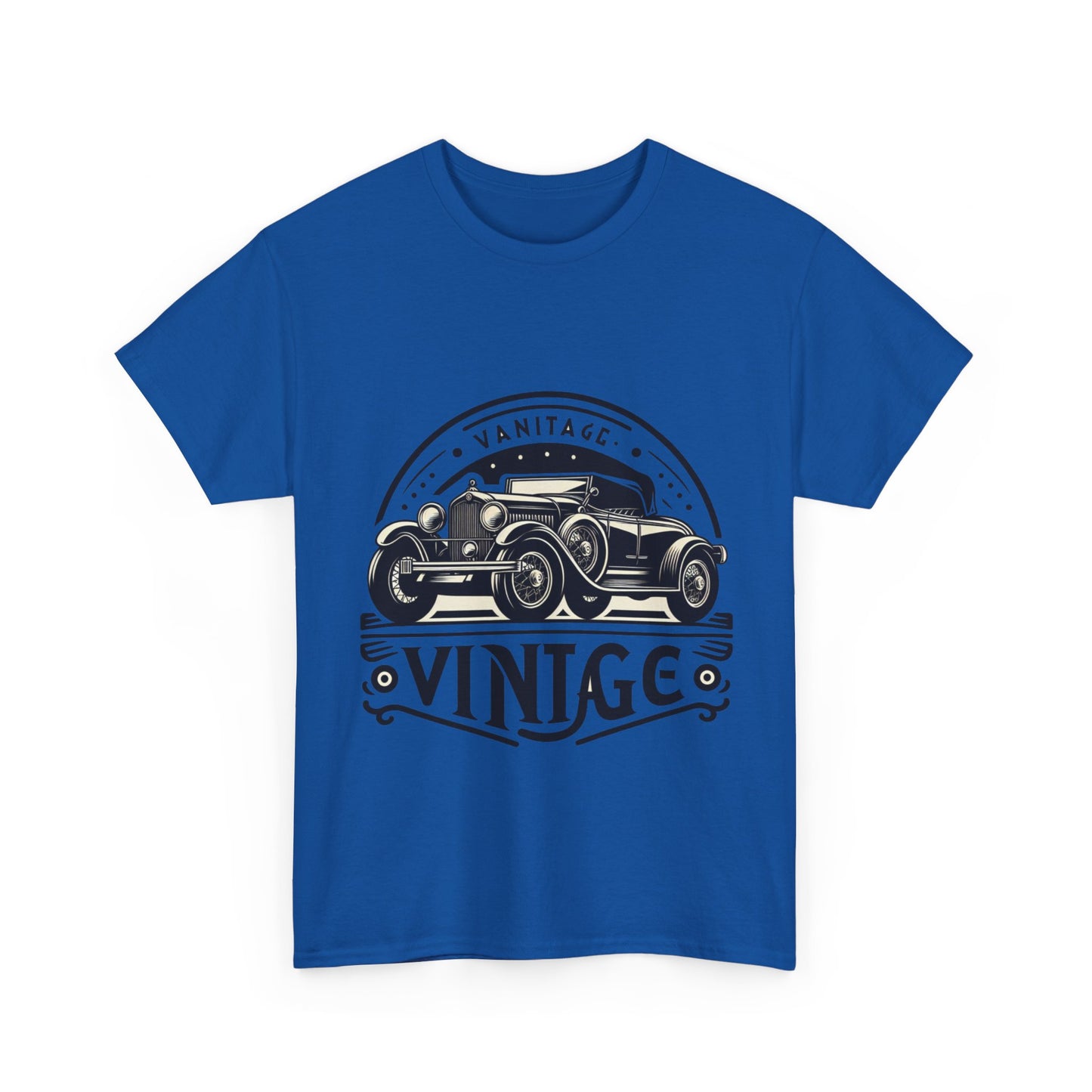 Flag Village USA Vintage Car Flag T-SHIRT Heavy Cotton Tee USA0007