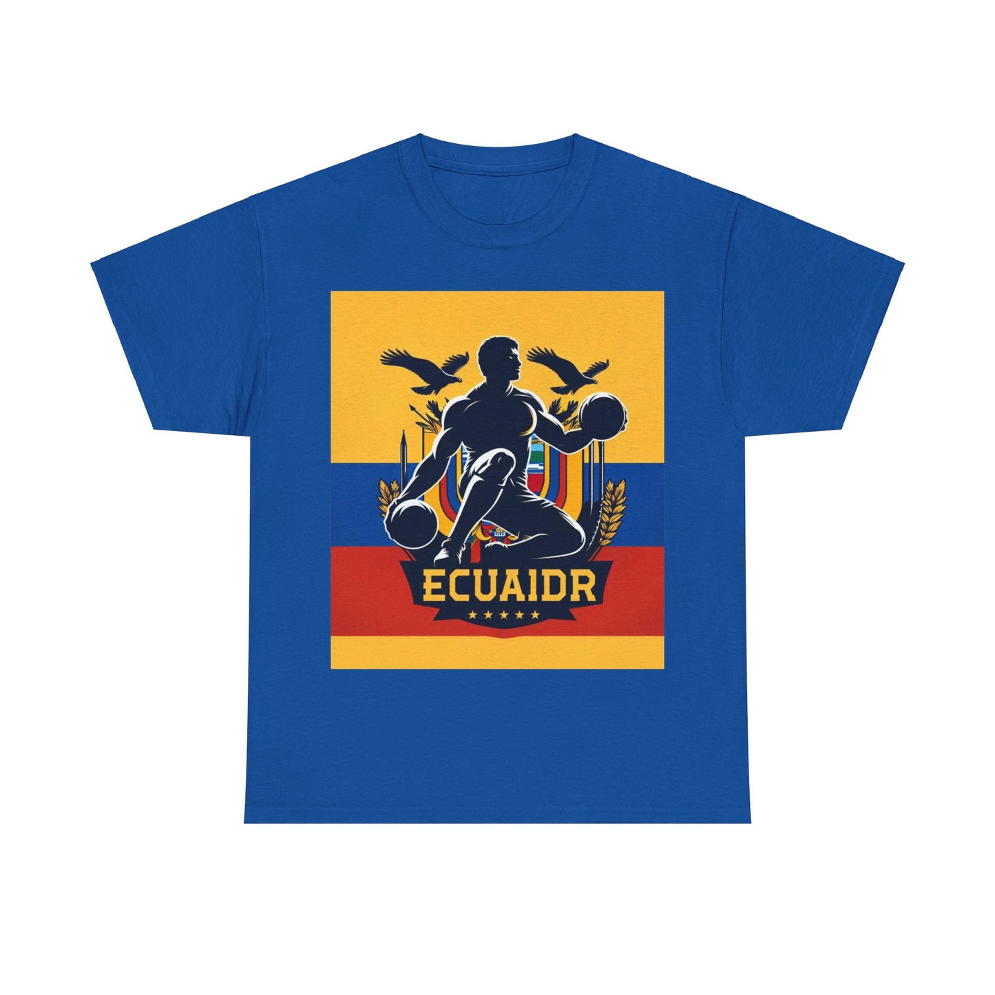 Flag Village Ecuador Sporting Flag T-SHIRT Heavy Cotton Tee ECU0004