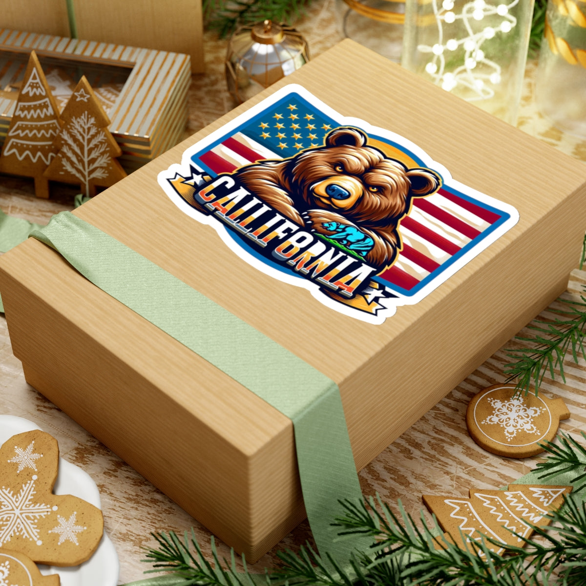 Flag Village USA California State Flag Stickers 2", 3", 4", 6" CA02