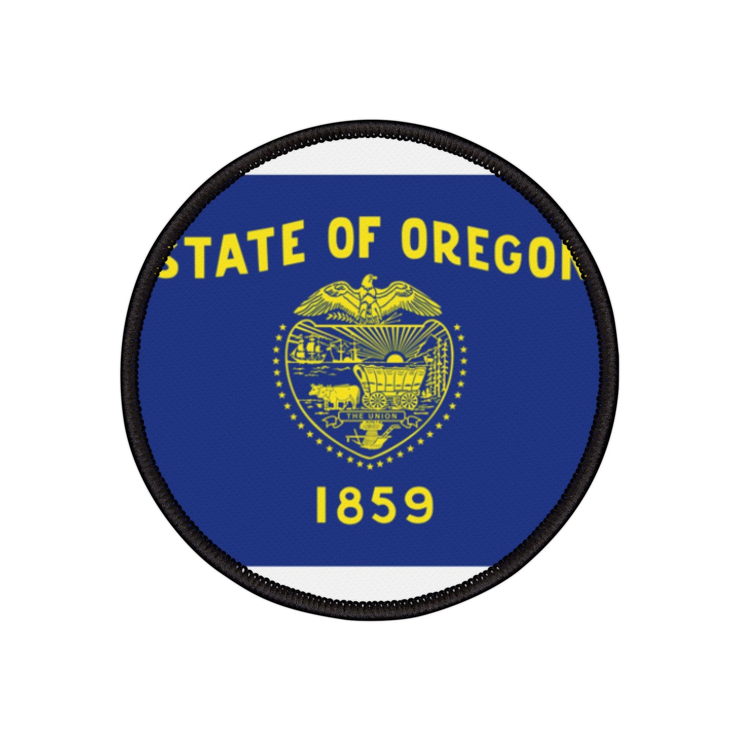 Flag Village Oregon (obverse) State Flag Embroidery Iron-On Patches